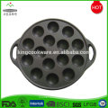 Hot Selling Round 19 Holes Cake Mould Cast Iron Enamel Baking Pan